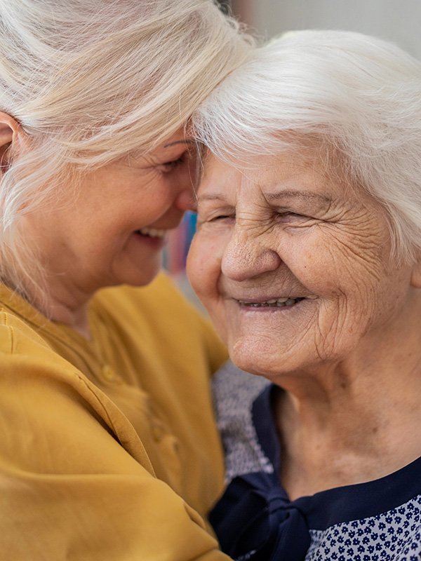 Daughter and Elderly Mother